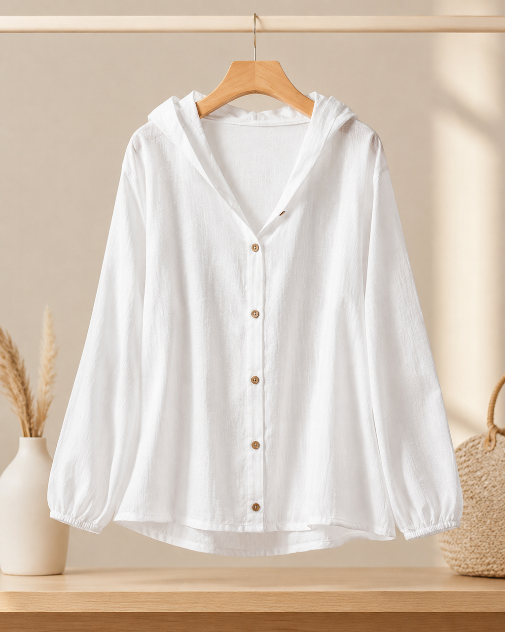 Lina Breeze Linen Hoodie
