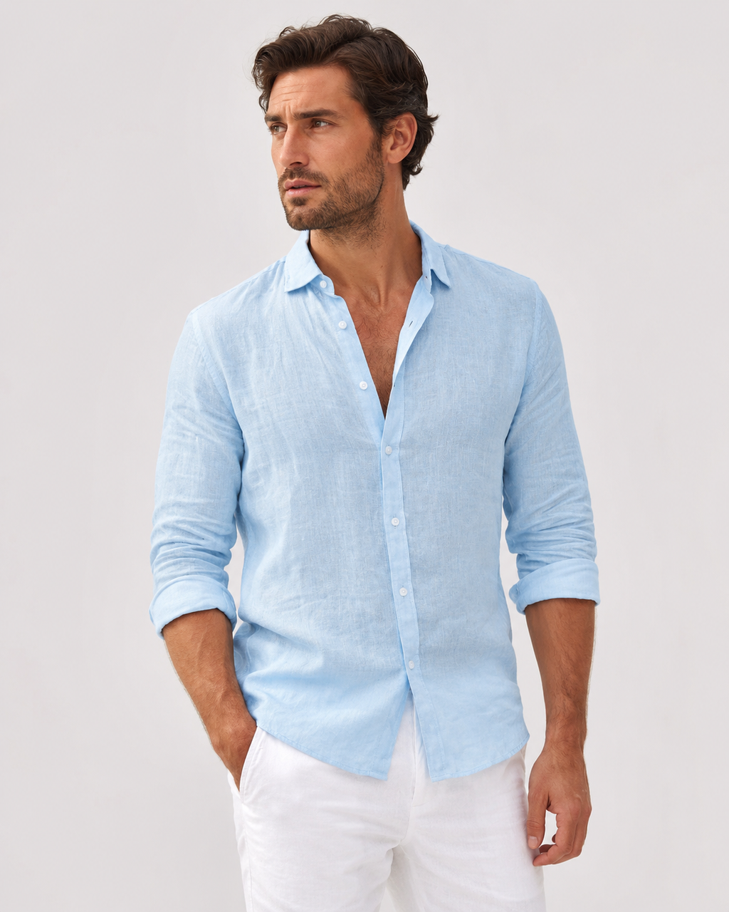 Cannes Lightweight Linen Shirt