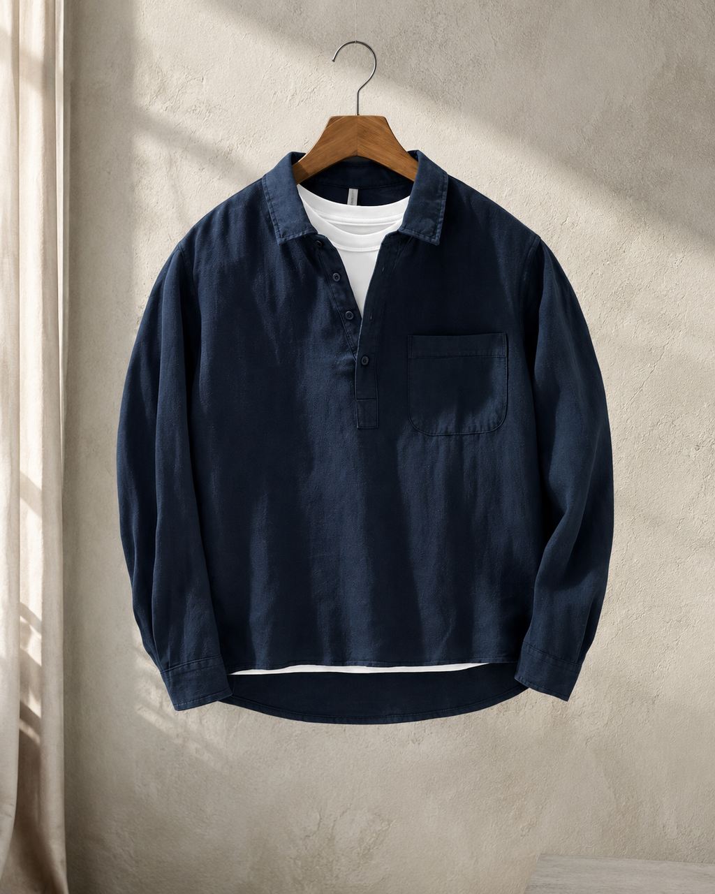 Kairo Relaxed Collar Pullover Shirt