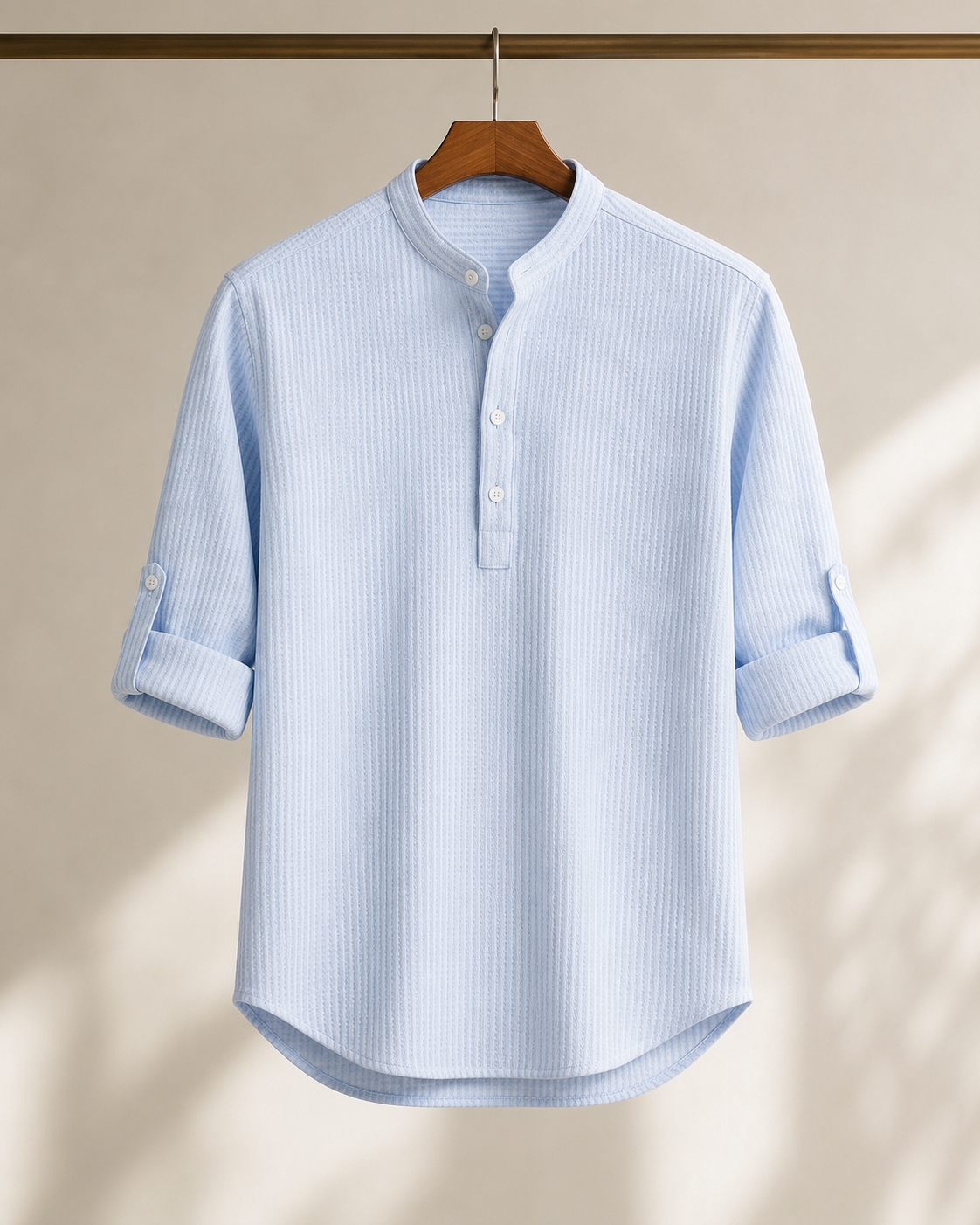 Rowan Textured Henley Shirt