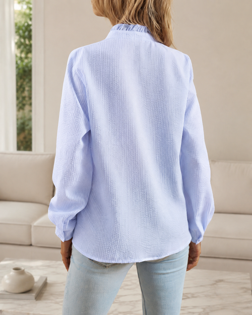 Aurora Ruffle Long Sleeve Shirt