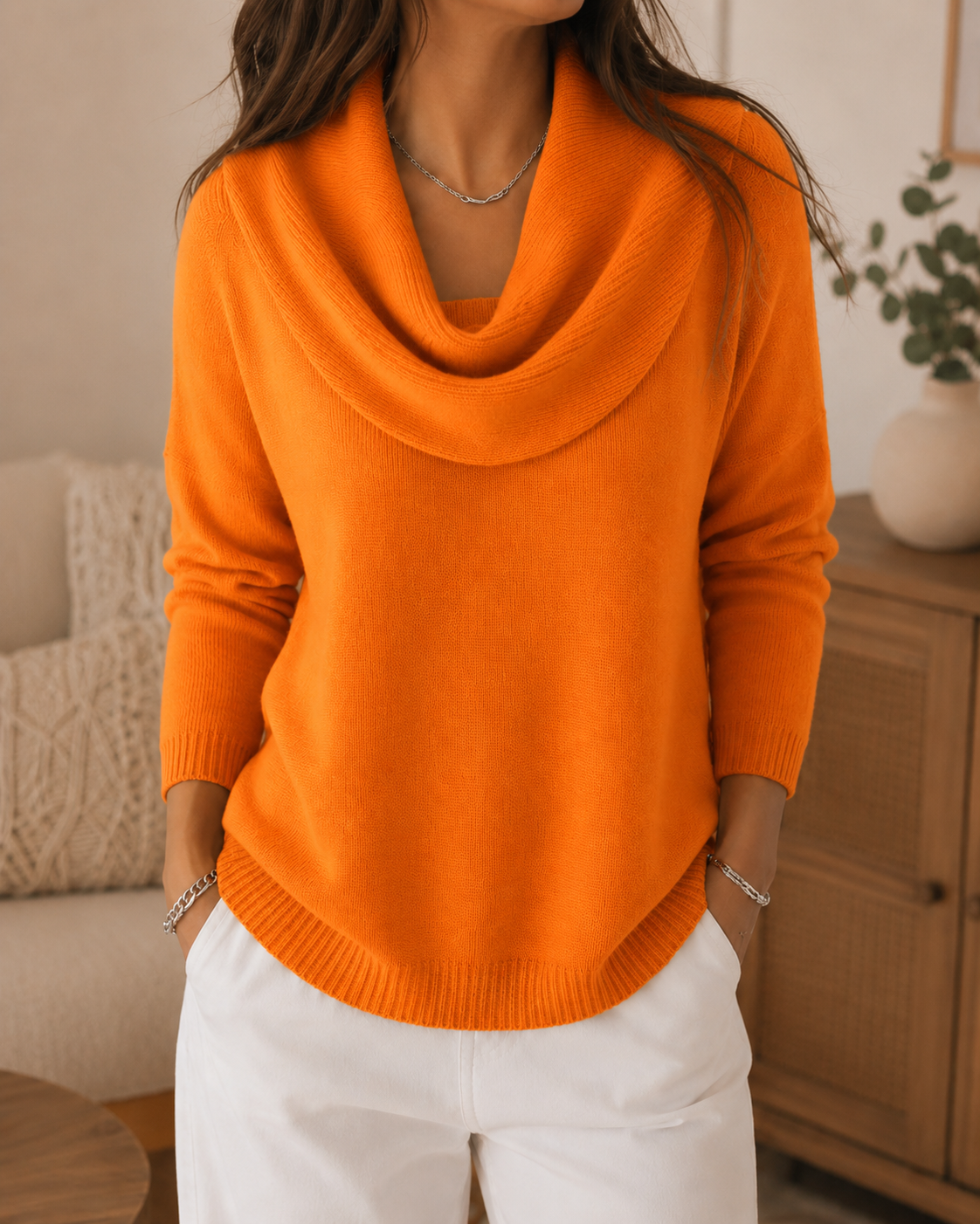 Aveline Soft Drape Neck Jumper
