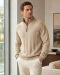 Camden Premium Quarter-Zip Knit Sweater