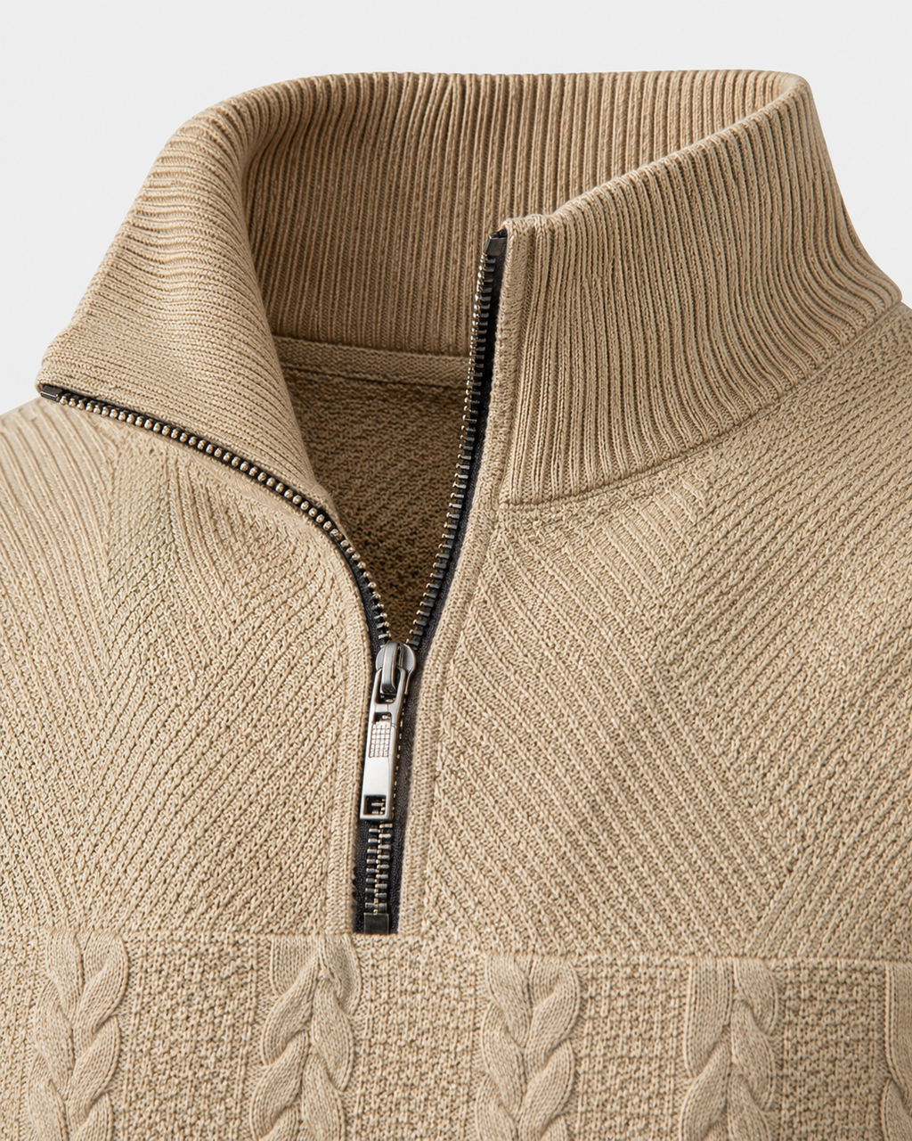 Camden Premium Quarter-Zip Knit Sweater