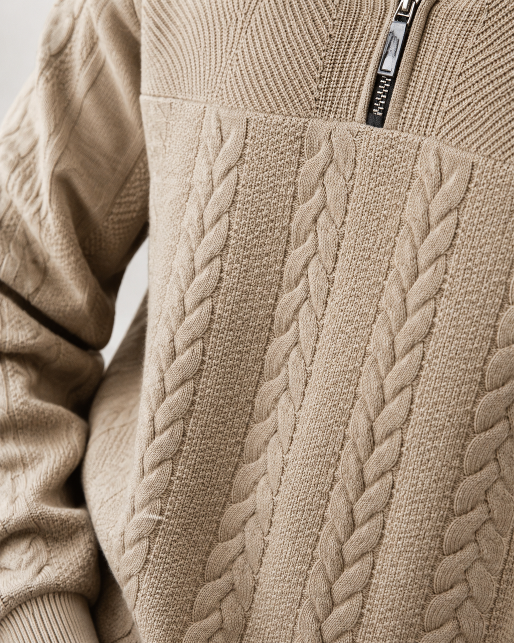 Camden Premium Quarter-Zip Knit Sweater
