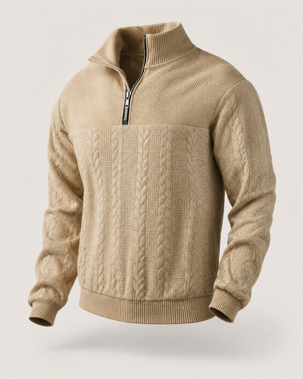 Camden Premium Quarter-Zip Knit Sweater
