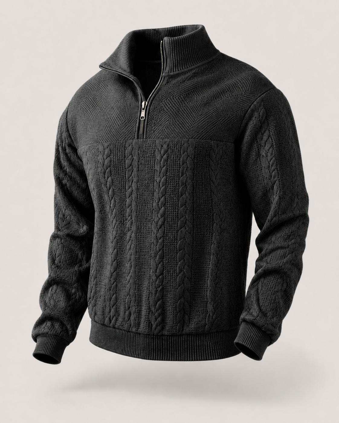 Camden Premium Quarter-Zip Knit Sweater