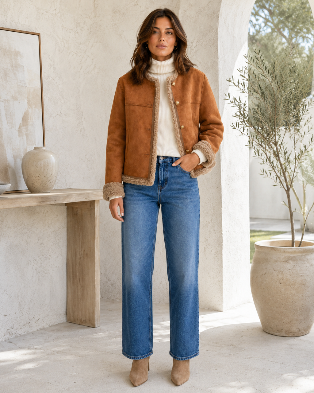 Ruby Cosy Shearling-Lined Jacket