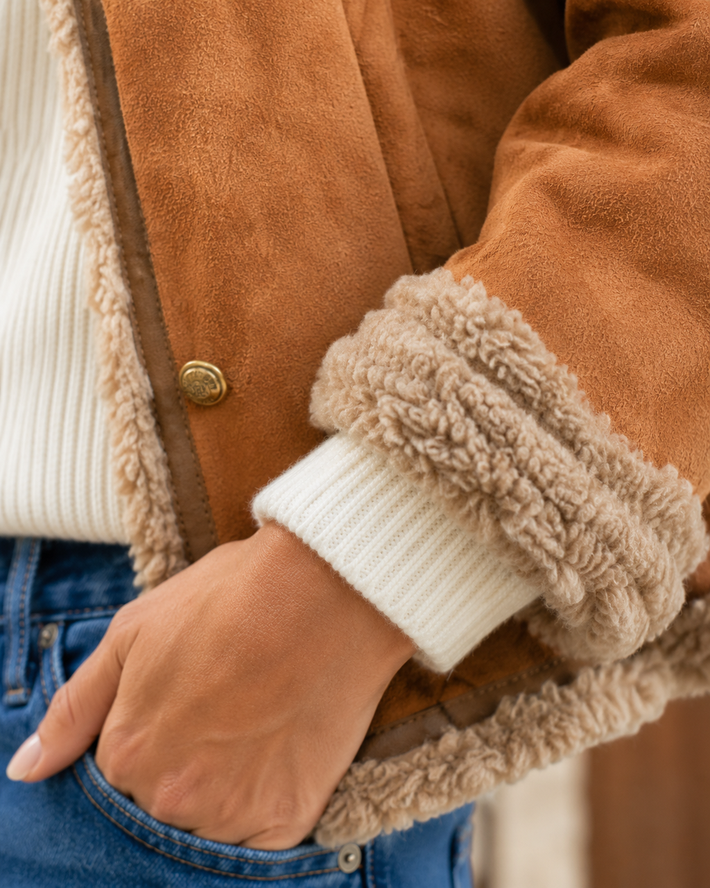 Ruby Cosy Shearling-Lined Jacket