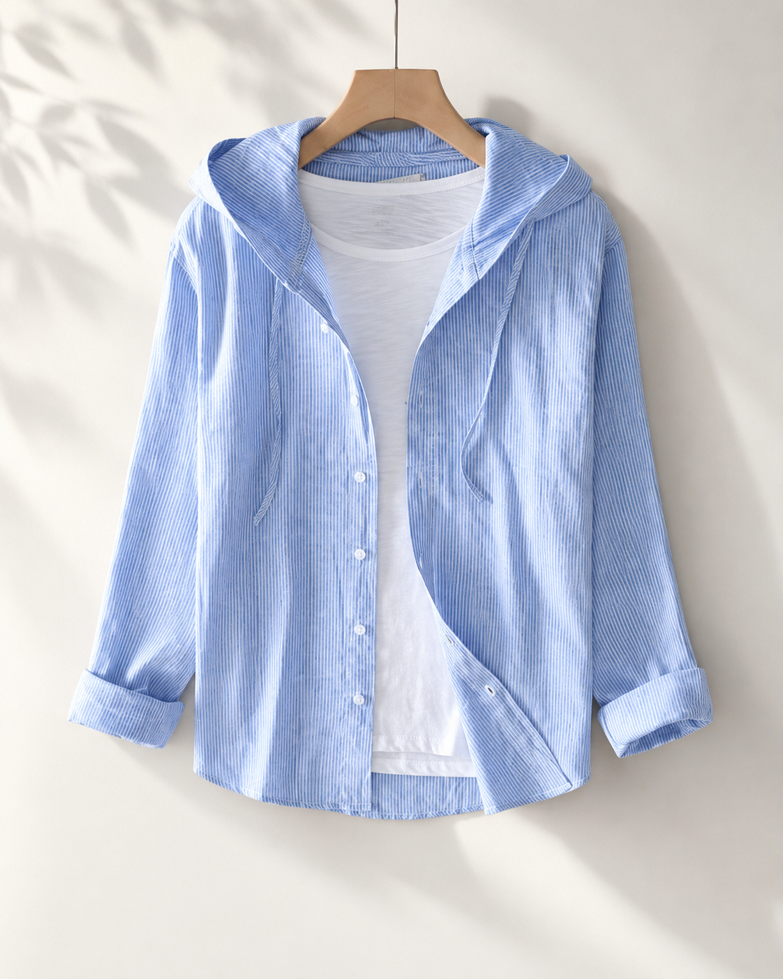 Nova Lightweight Linen Hooded Shirt