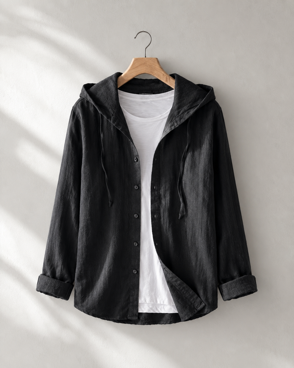 Nova Lightweight Linen Hooded Shirt