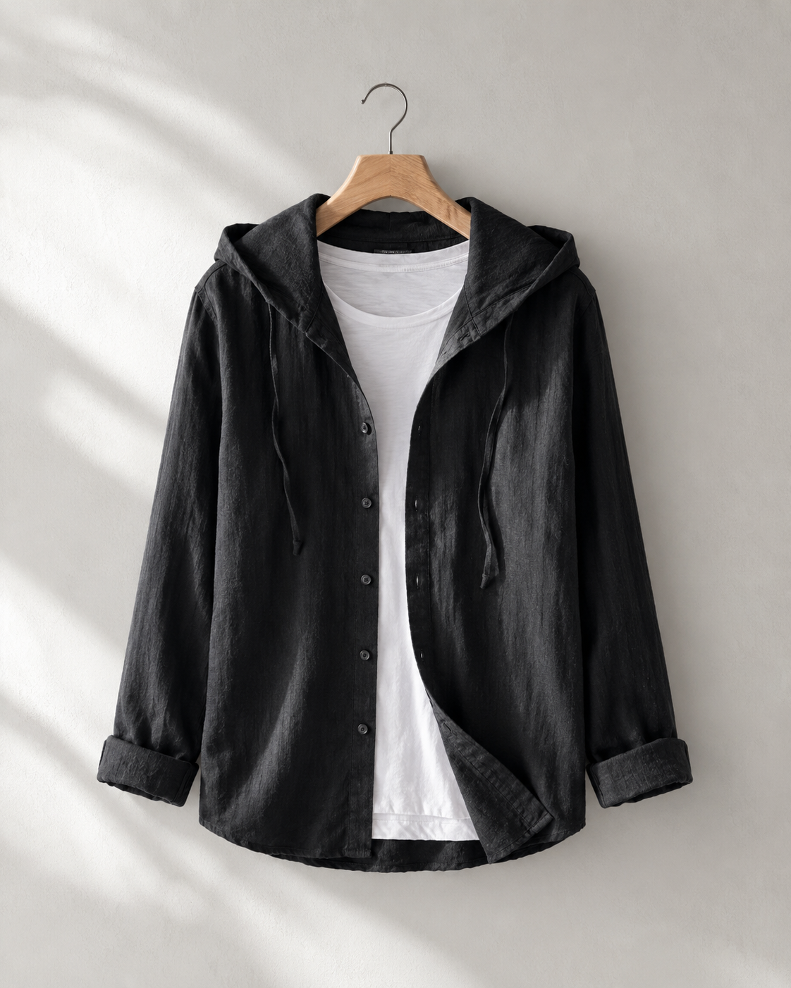 Nova Lightweight Linen Hooded Shirt