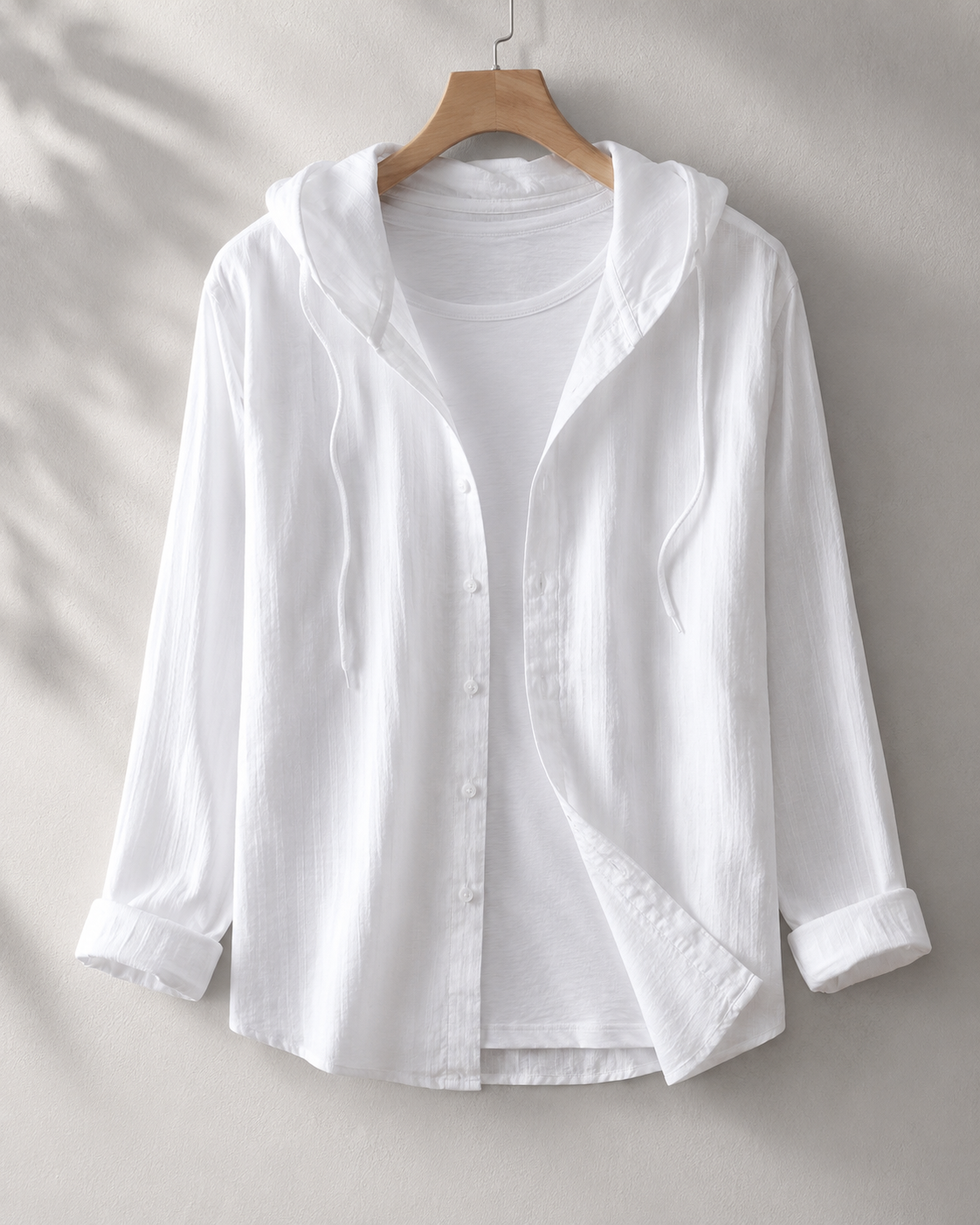 Nova Lightweight Linen Hooded Shirt