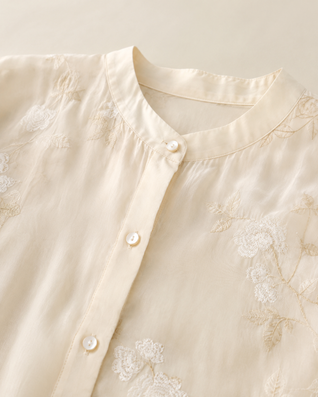 Elodie Embroidered Cotton Blouse