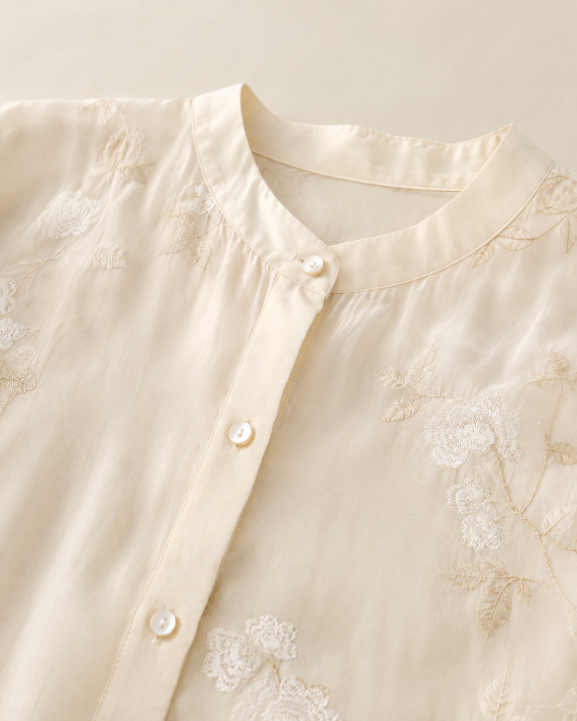 Elodie Embroidered Cotton Blouse