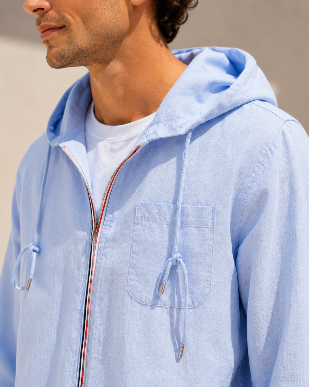 Noah Coastal Linen Hoodie