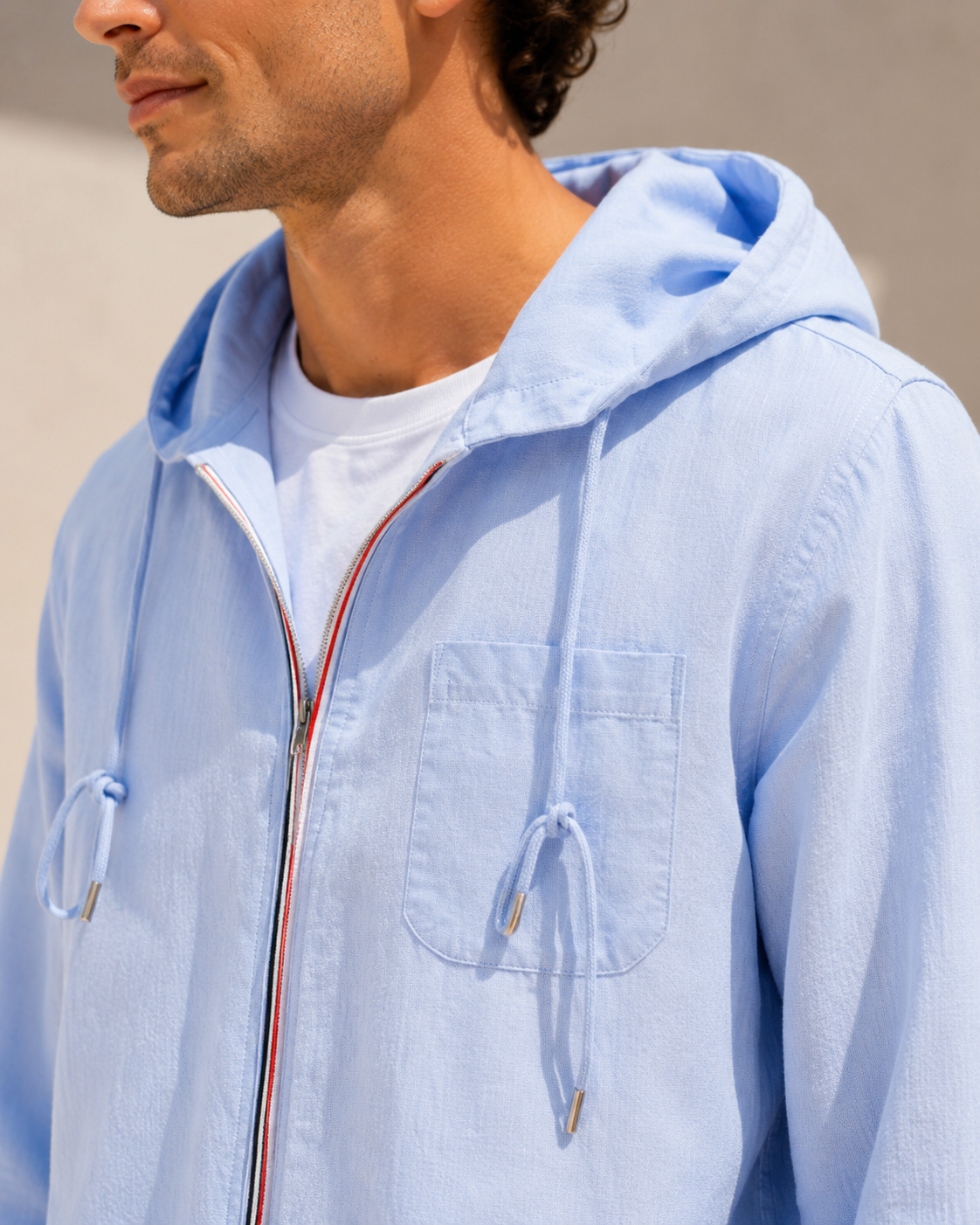 Noah Coastal Linen Hoodie