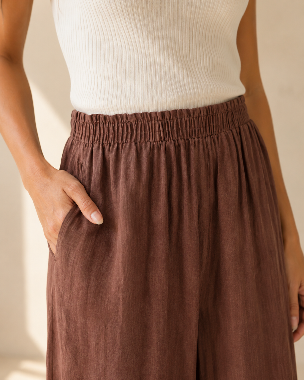 Aurelia Linen Wide-Leg Pants