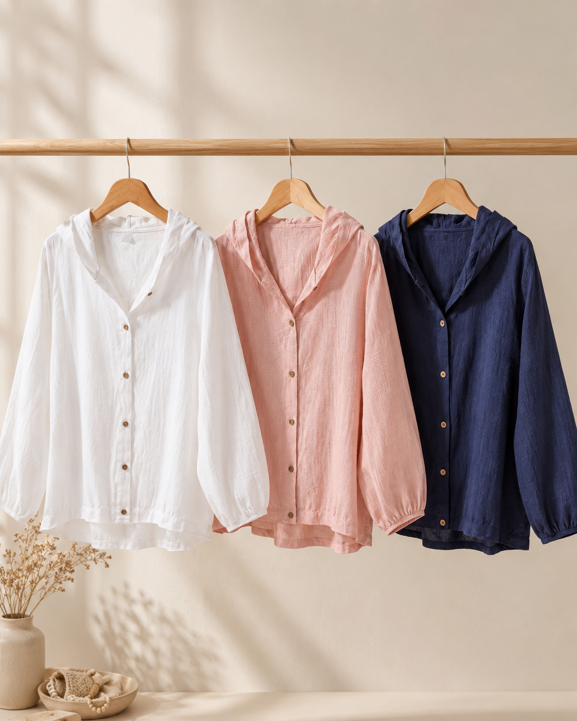 Lina Breeze Linen Hoodie
