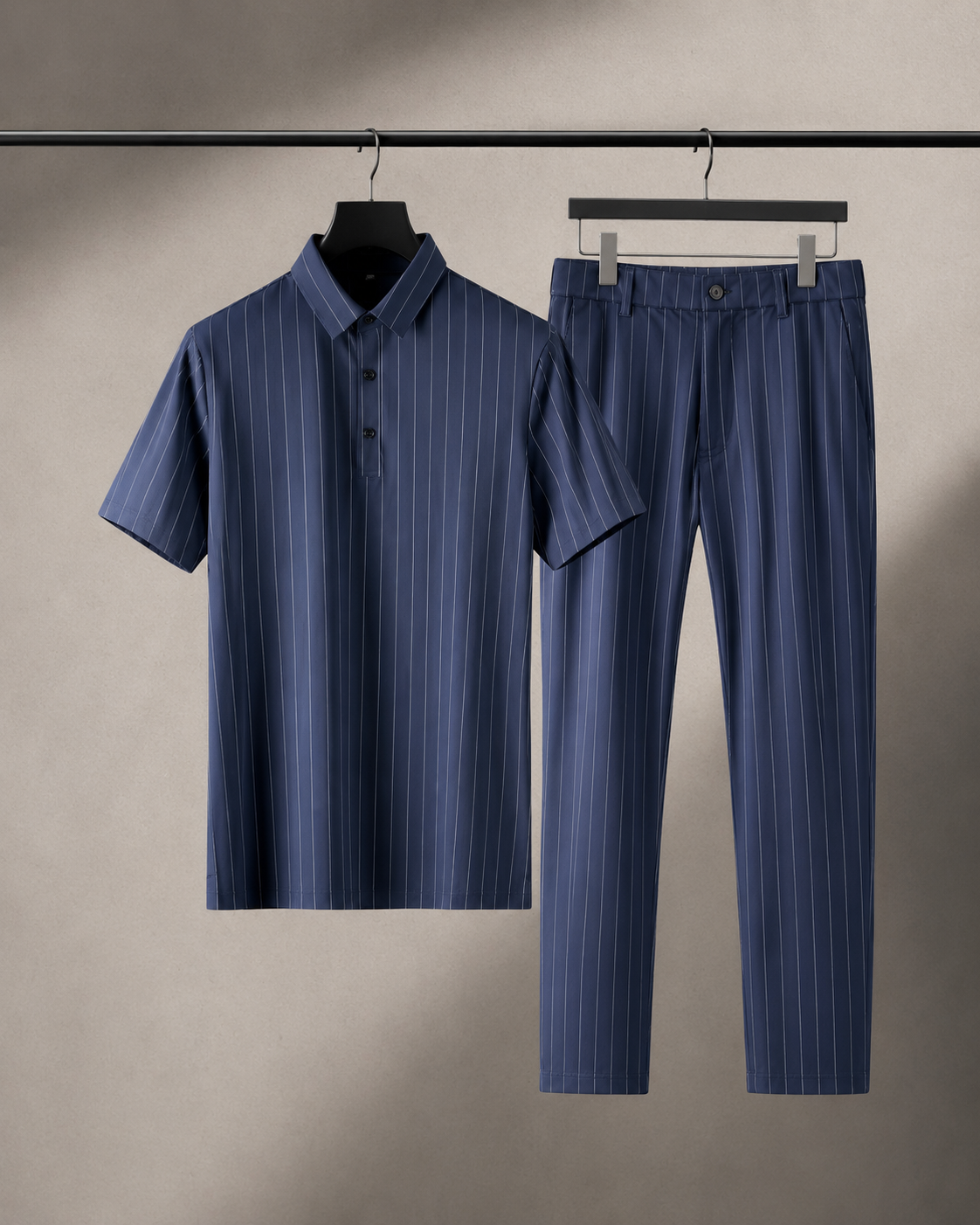 Valerio Pinstripe Two-Piece Set
