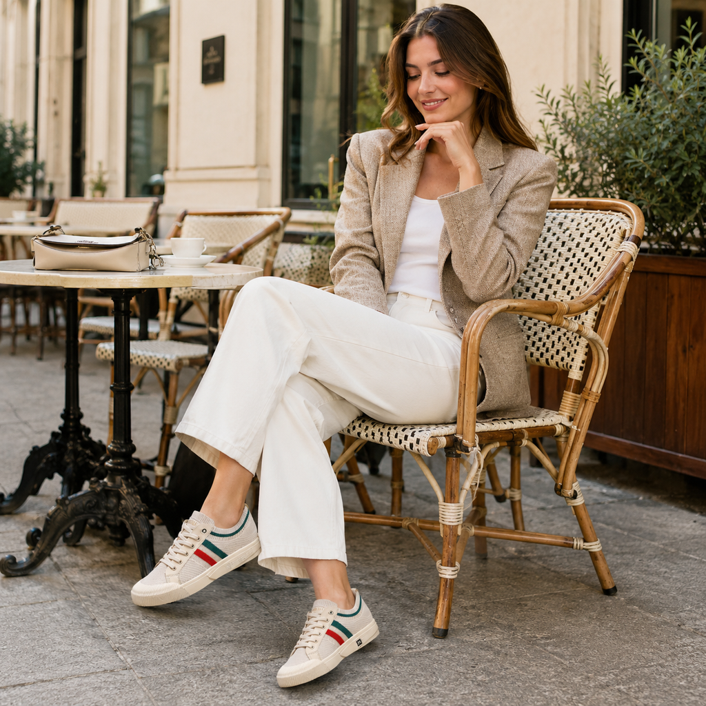 Montero Knit Lace-Up Sneakers