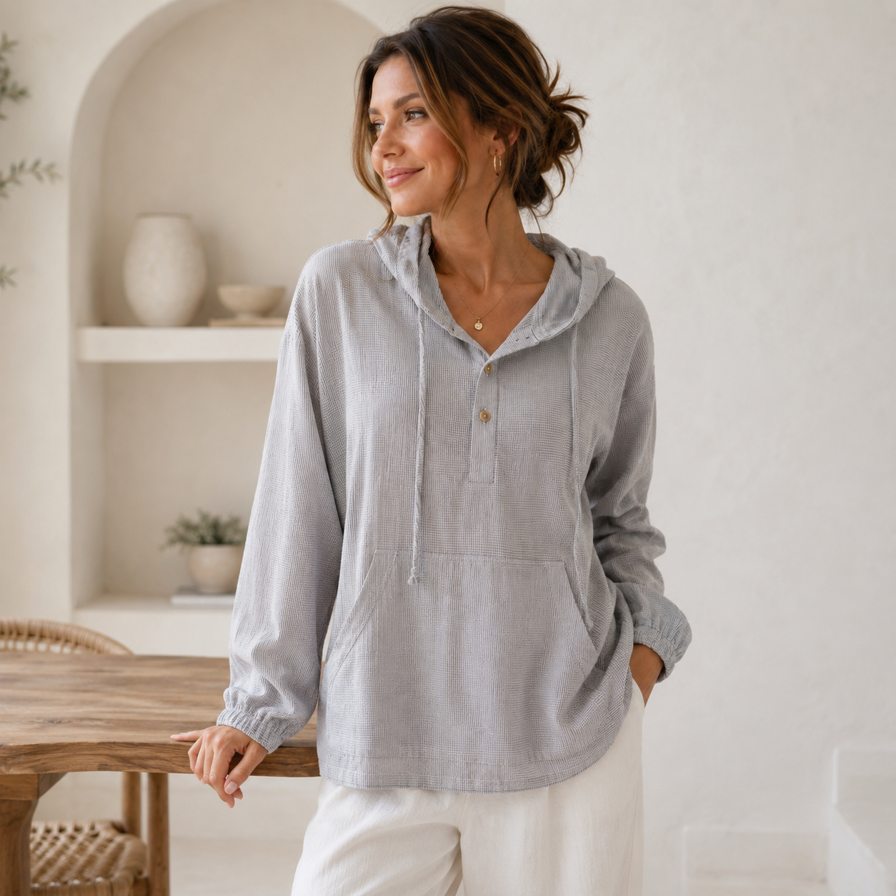 Aven Airflow Linen Pullover
