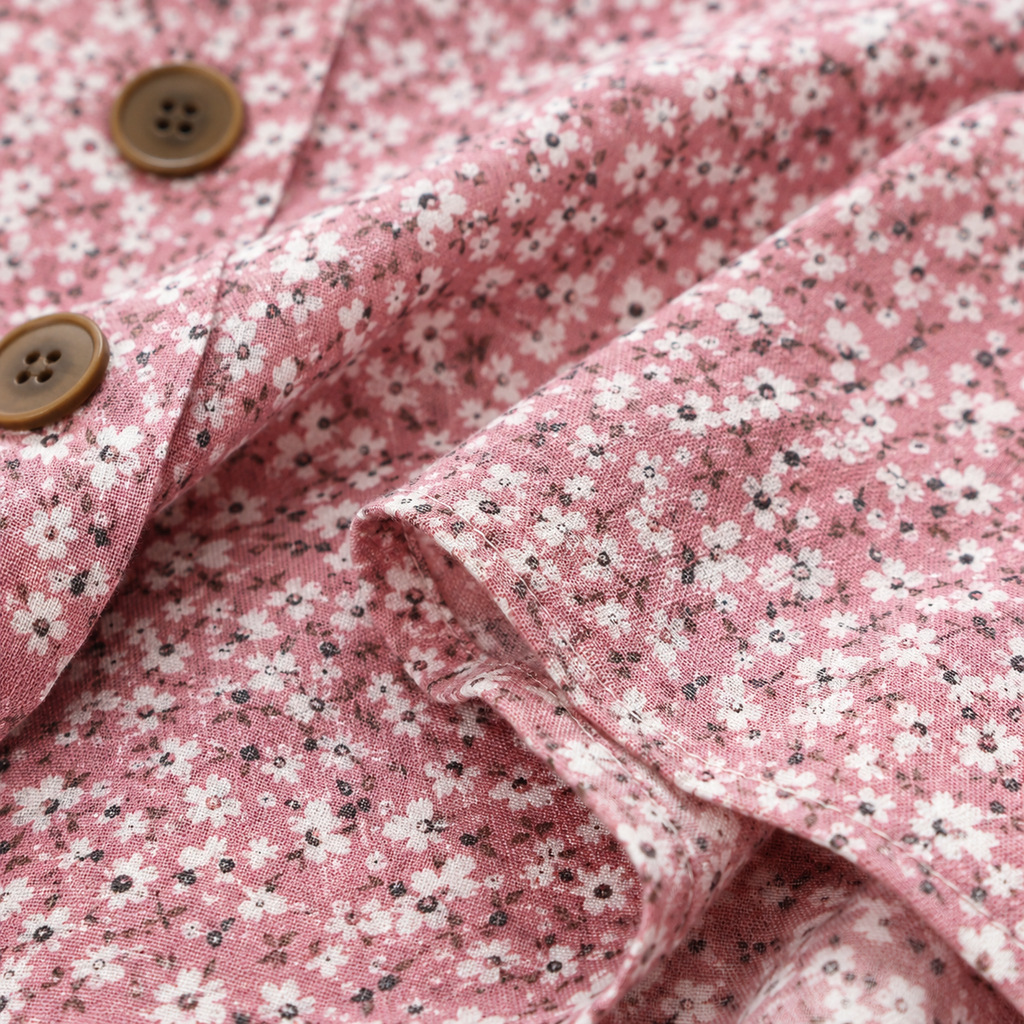 Roselle Floral Button Spring Top