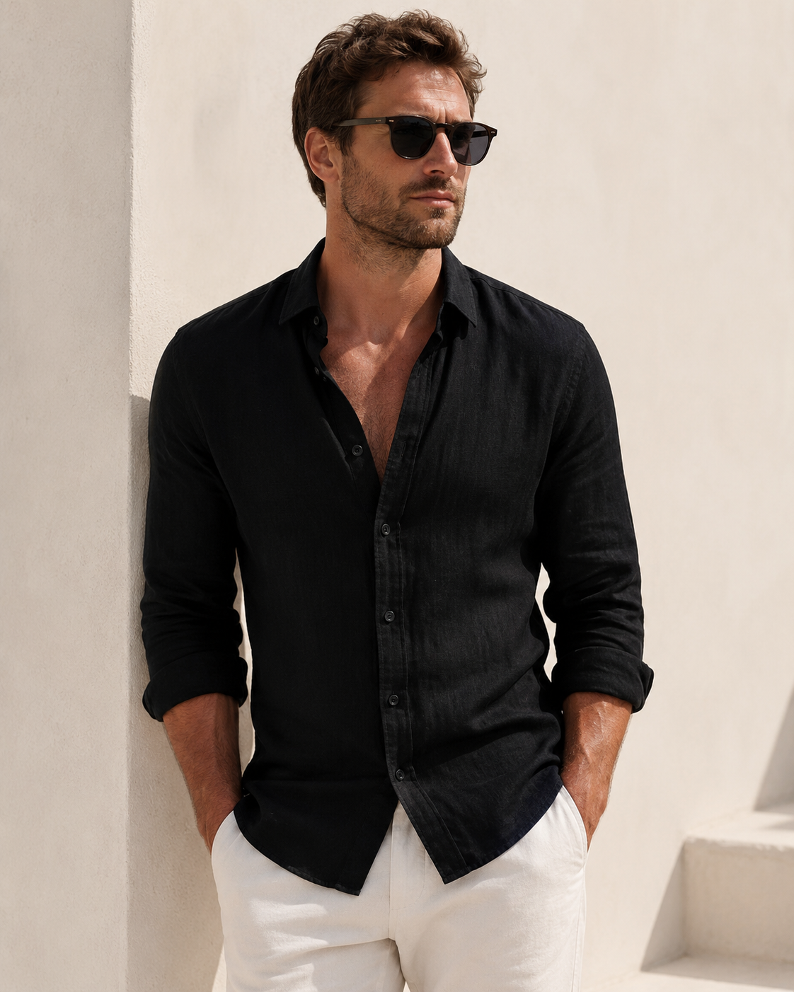Cannes Lightweight Linen Shirt