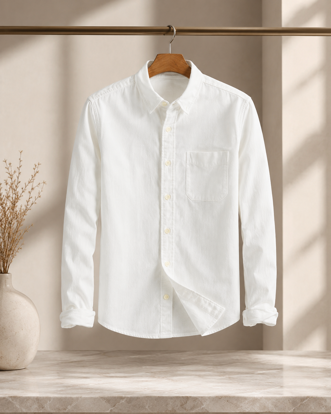 Alden Cotton-Linen Button Shirt