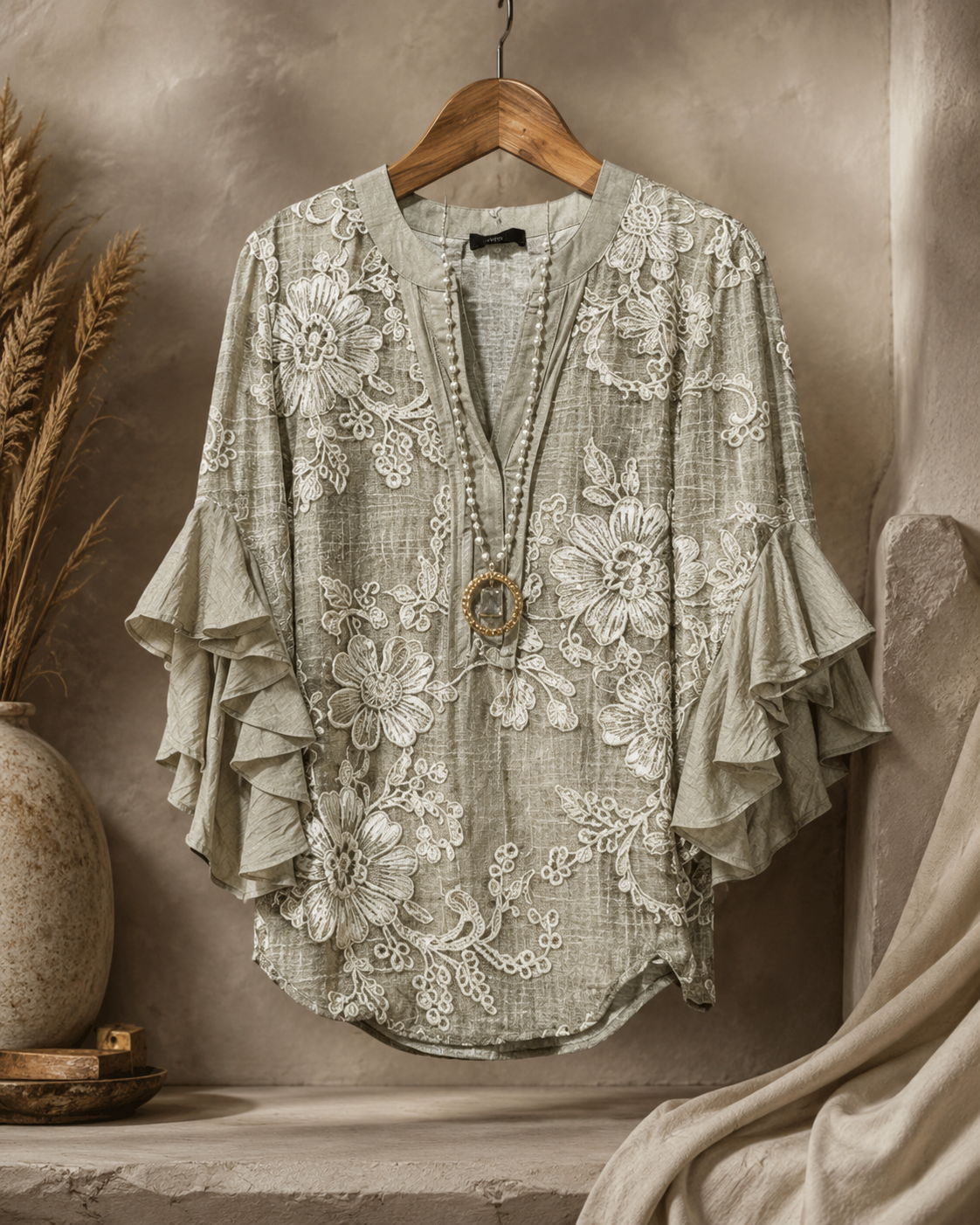 Amelie Whisper Ruffle Blouse