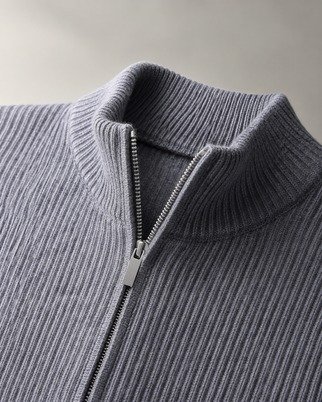 Harper Rib Knit Zip Jacket