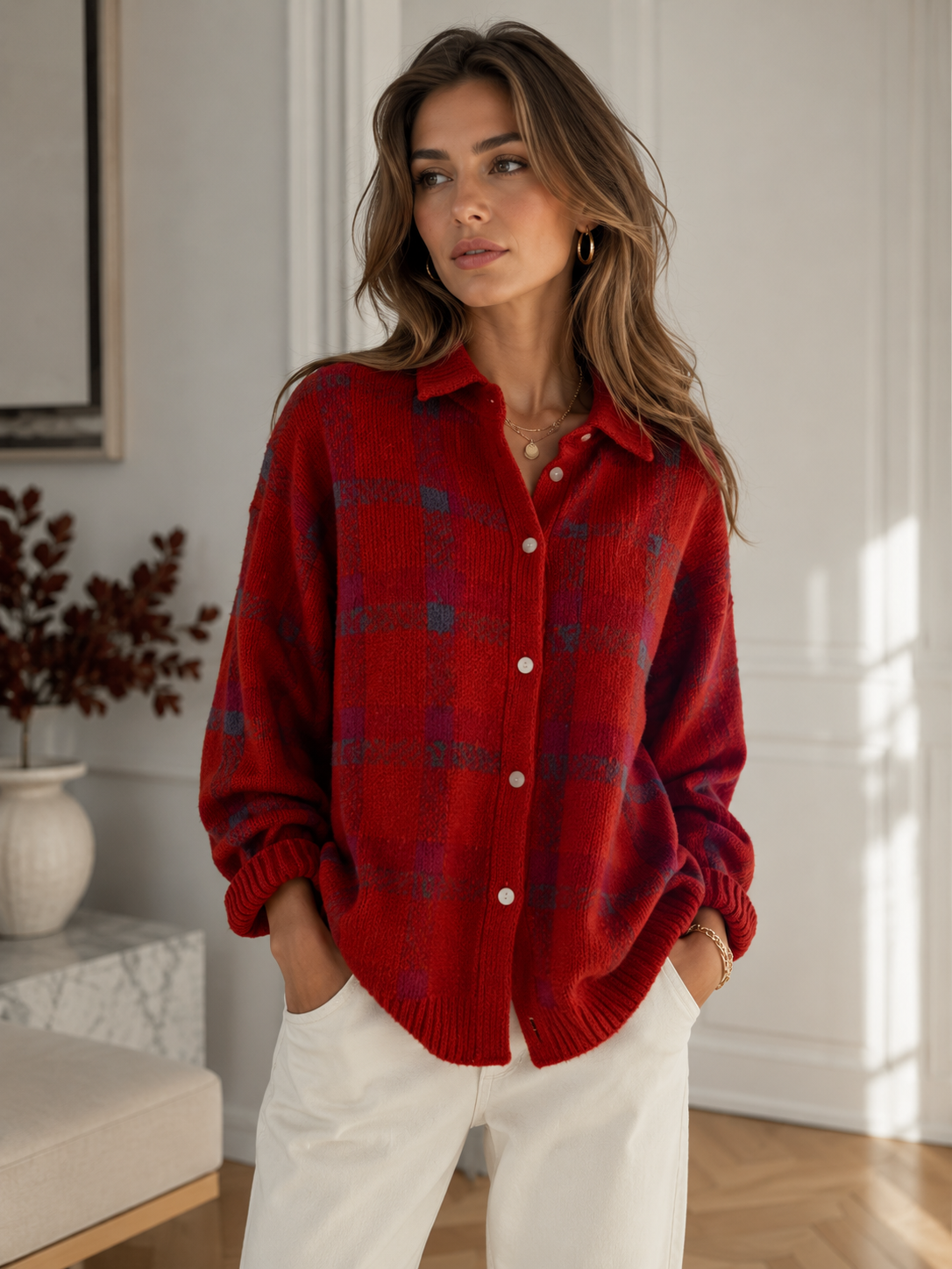 Marlowe Check Knit Shirt