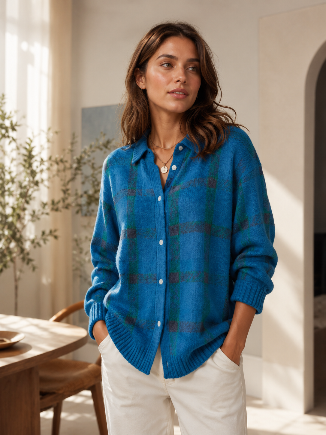 Marlowe Check Knit Shirt