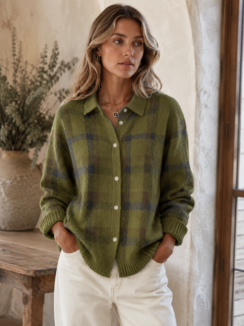 Marlowe Check Knit Shirt