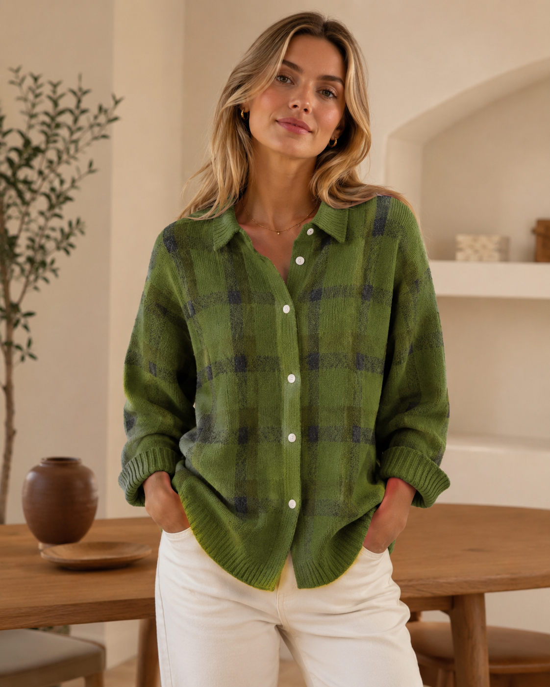 Marlowe Check Knit Shirt