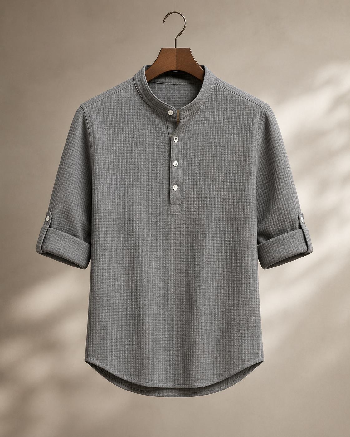 Rowan Textured Henley Shirt