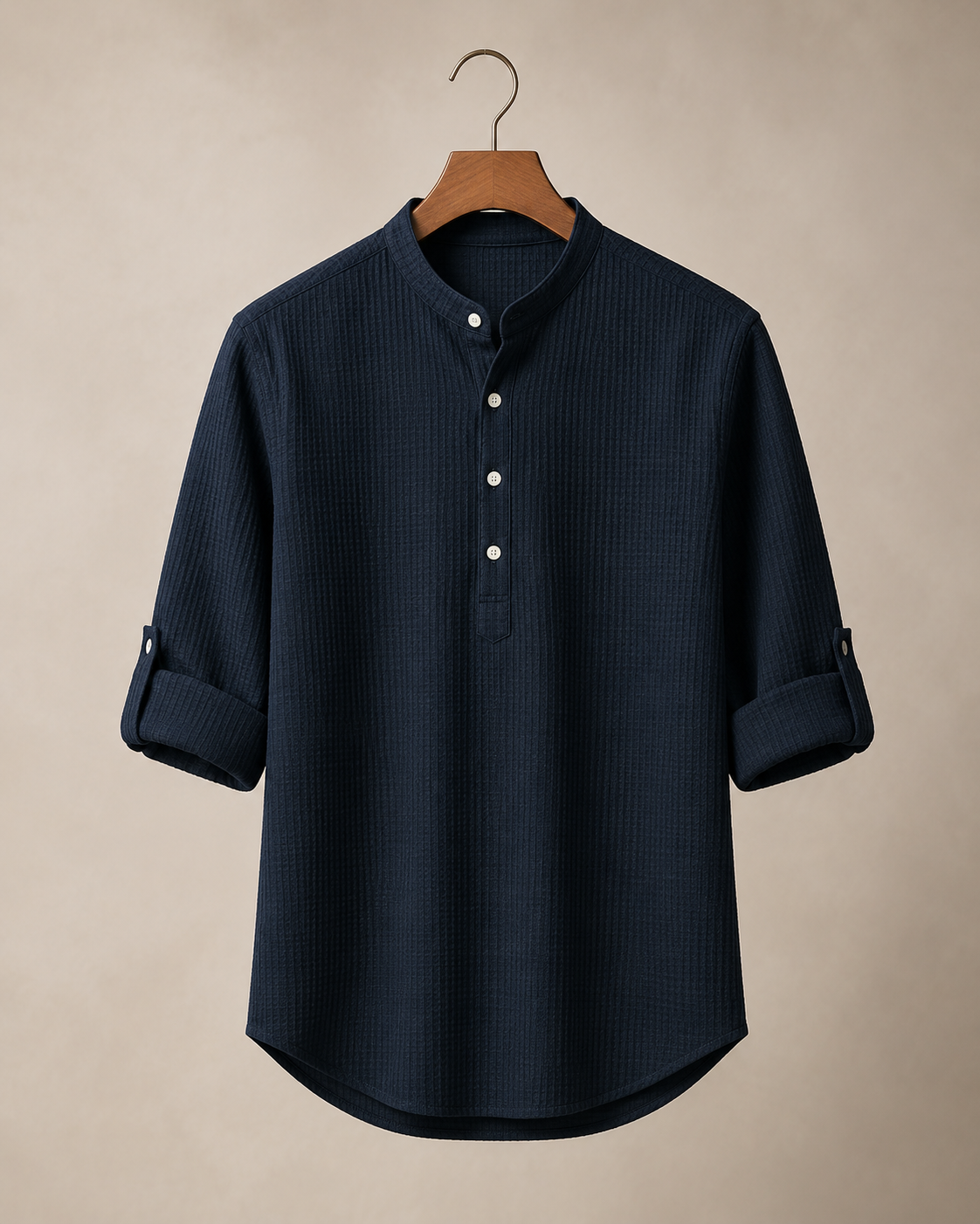 Rowan Textured Henley Shirt