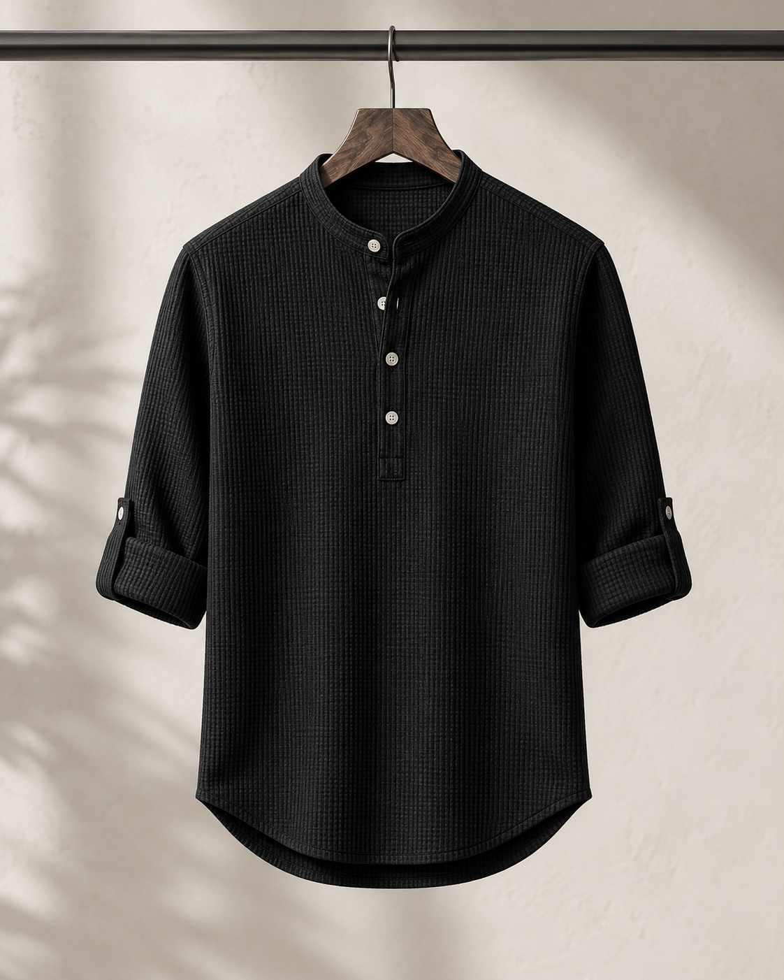 Rowan Textured Henley Shirt