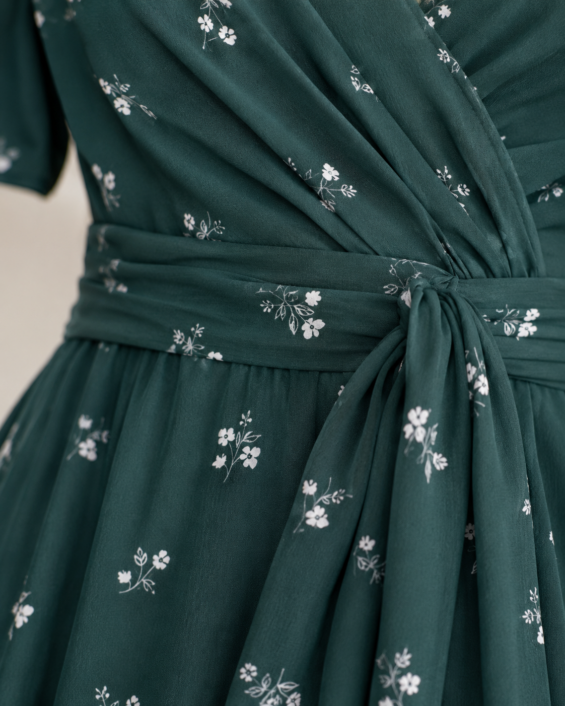 Eden Floral V-Neck Midi Dress