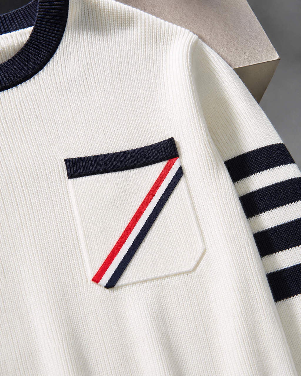 Mayfair Contrast Trim Knit Sweater