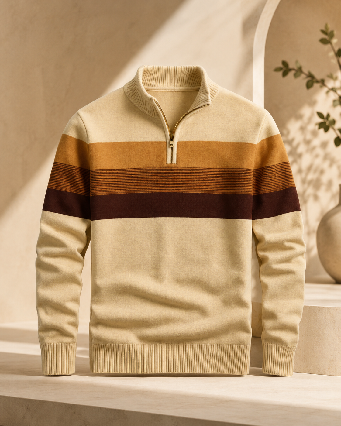 Kensington Stripe Half-Zip Pullover