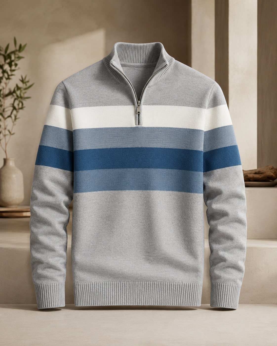 Kensington Stripe Half-Zip Pullover