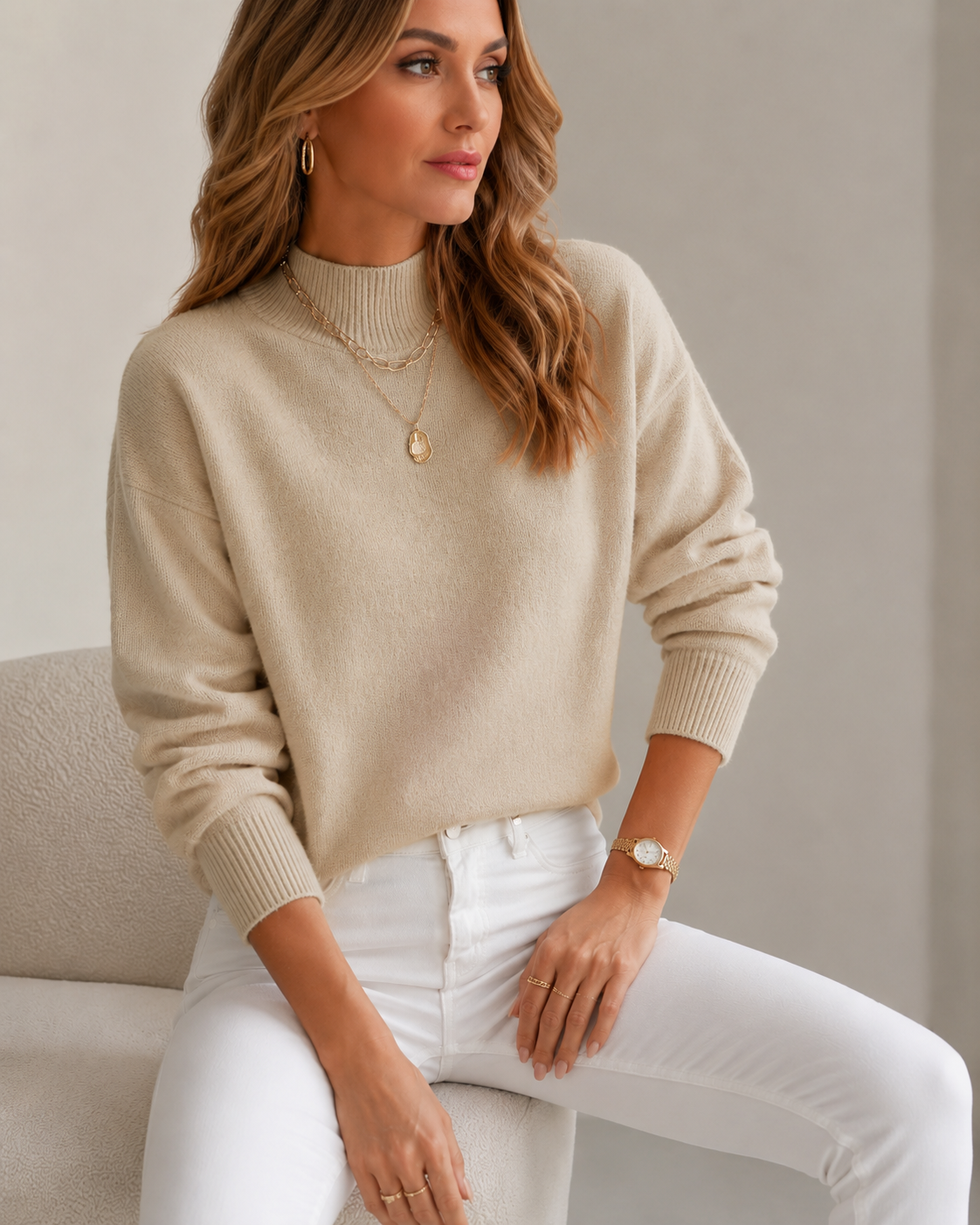 Seraphine Soft Roll Neck Jumper