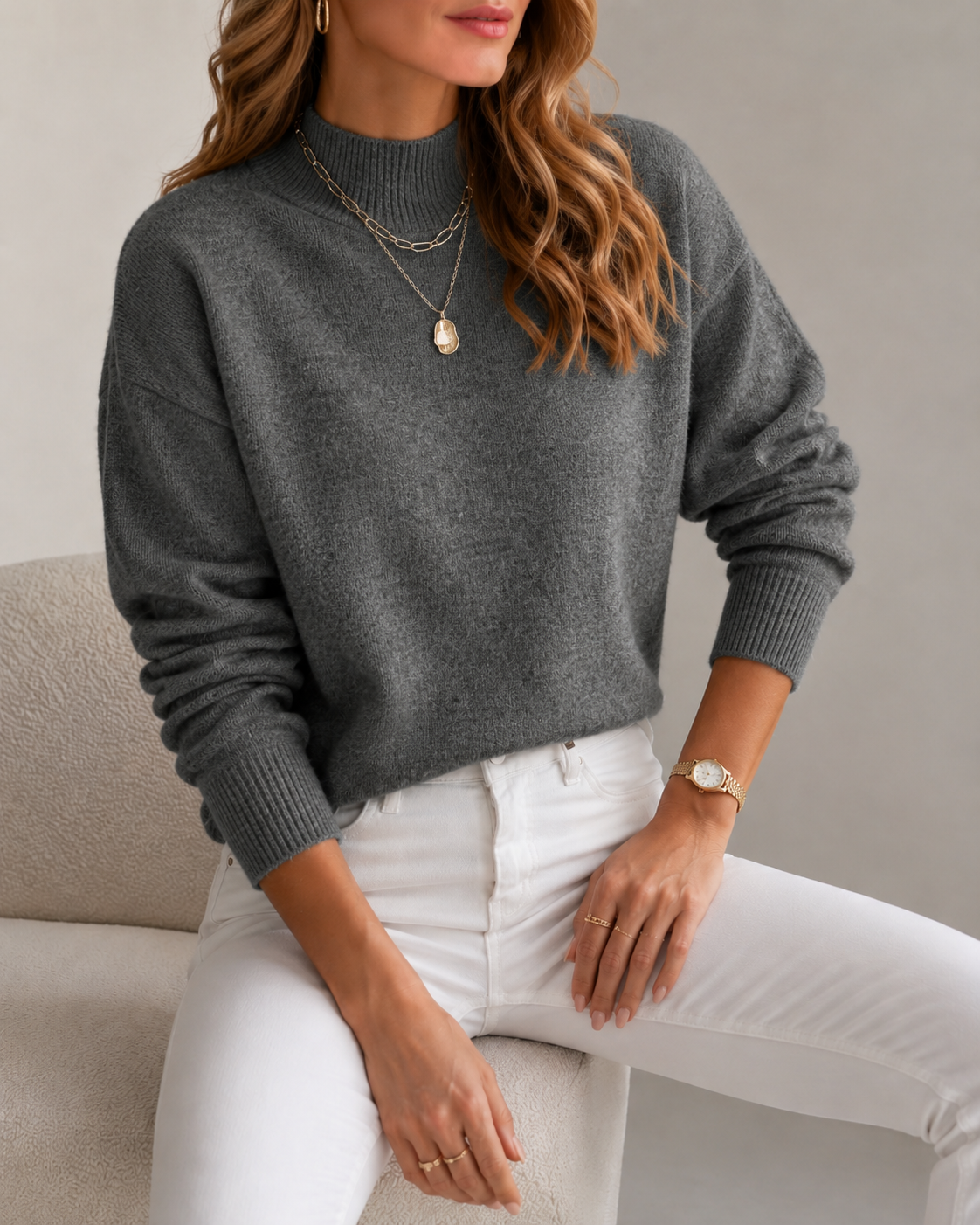 Seraphine Soft Roll Neck Jumper