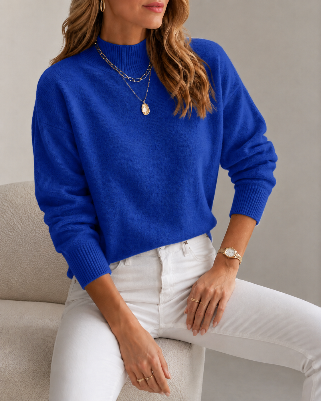 Seraphine Soft Roll Neck Jumper