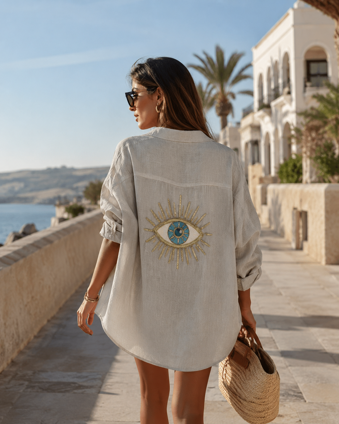 Aurelia Embroidered Resort Blouse