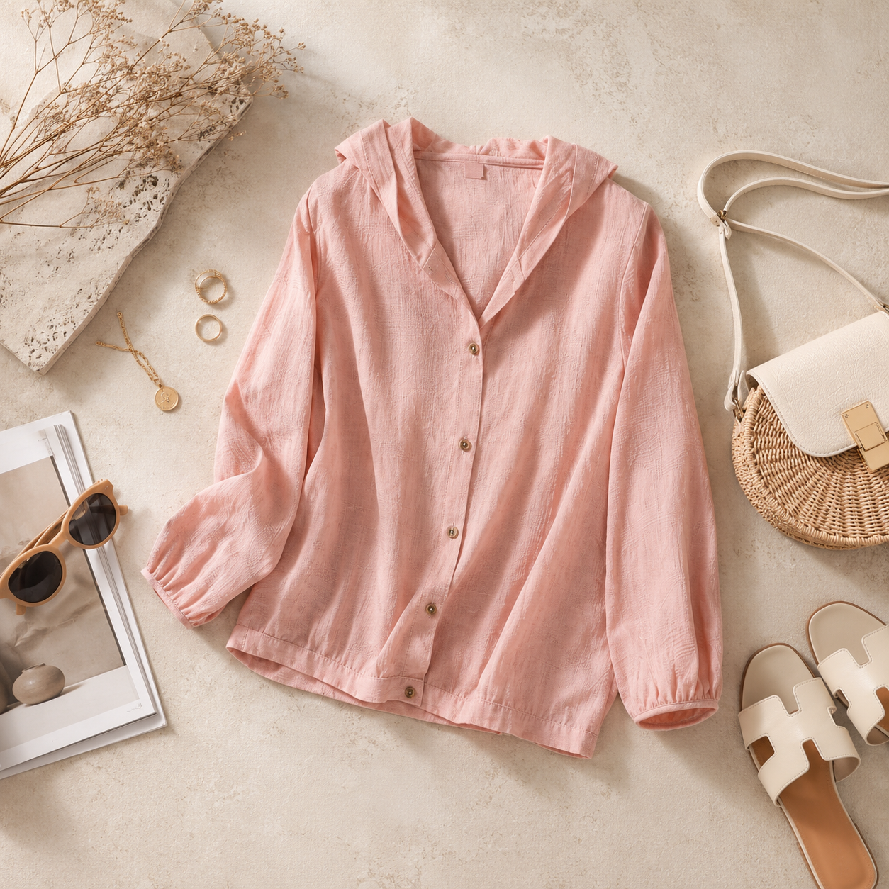 Lina Breeze Linen Hoodie