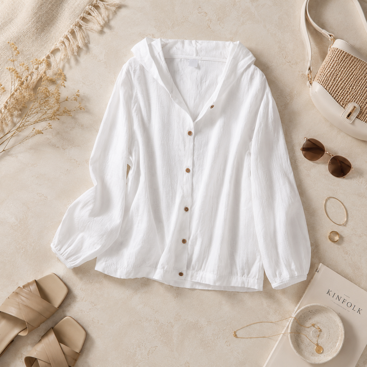 Lina Breeze Linen Hoodie