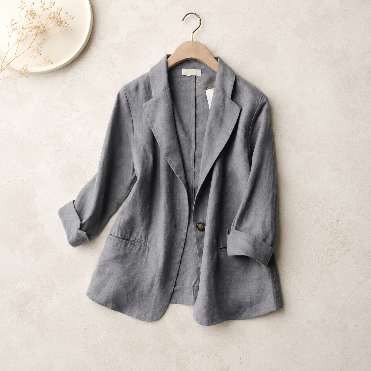 Aurelia Linen Tailored Blazer