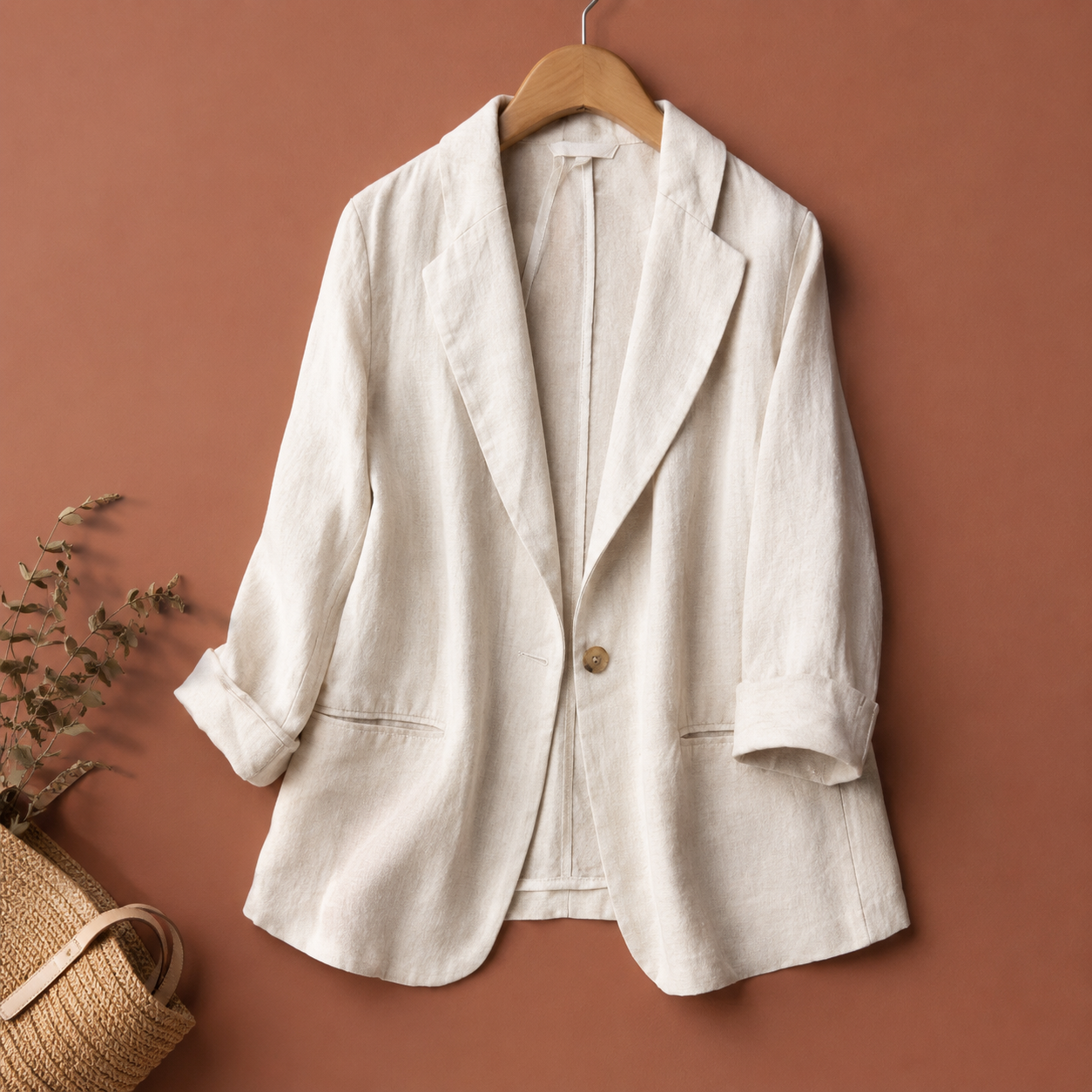 Aurelia Linen Tailored Blazer